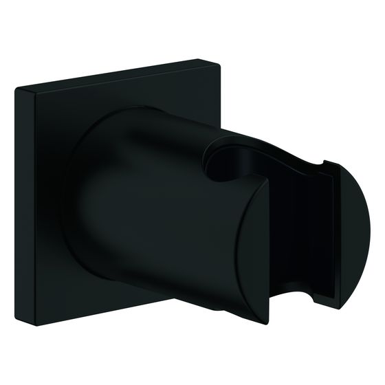 Grohe Rainshower Wandbrausehalter, eckige Rosette, Mattschwarz, 270752430