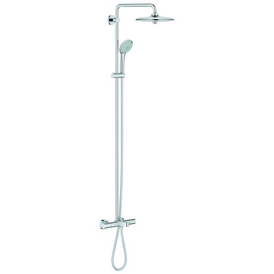 Grohe Euphoria 260 Duschsystem, Wandmontage, max. Durchfluss 9,5l/min bei 3 bar, Chrom, 27475001