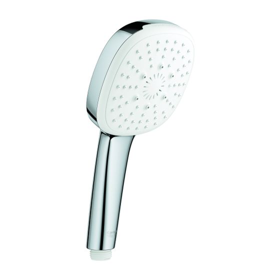 Grohe Tempesta Cube 110 Handbrause, 3 Strahlarten Rain/Jet/Massage, maximaler Durchfluss bei 3bar 7,4l/min, Chrom
