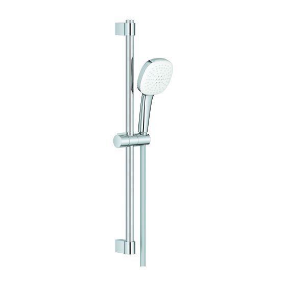 Grohe Tempesta Cube Brausestangenset 110, 600mm, 2 Strahlarten, 5,6l/min, Chrom, Brauseschlauch Relexaflex 1750mm