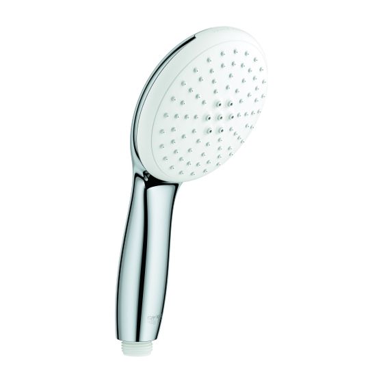 Grohe Tempesta 110 Handbrause, 2 Strahlarten Rain/Jet, maximaler Durchfluss bei 3bar 5,6l/min, Chrom