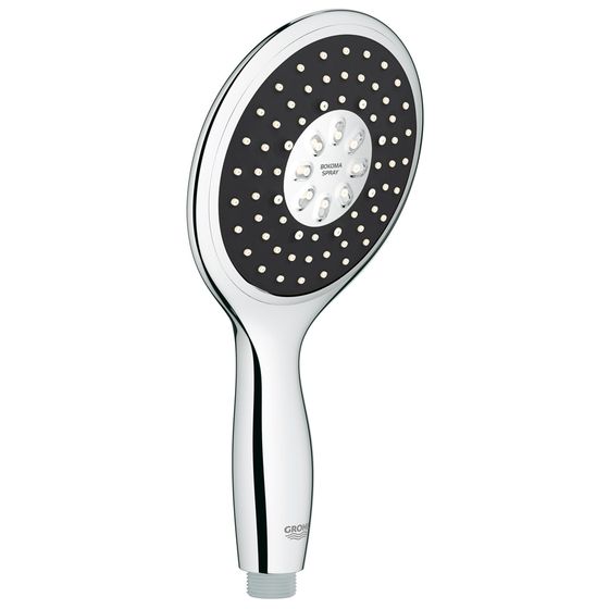 Grohe Power and Soul 130 Handbrause, 4plus Strahlarten, 9,5l/min Durchflusskonstanthalter, Chrom/Granit, 27672XH0
