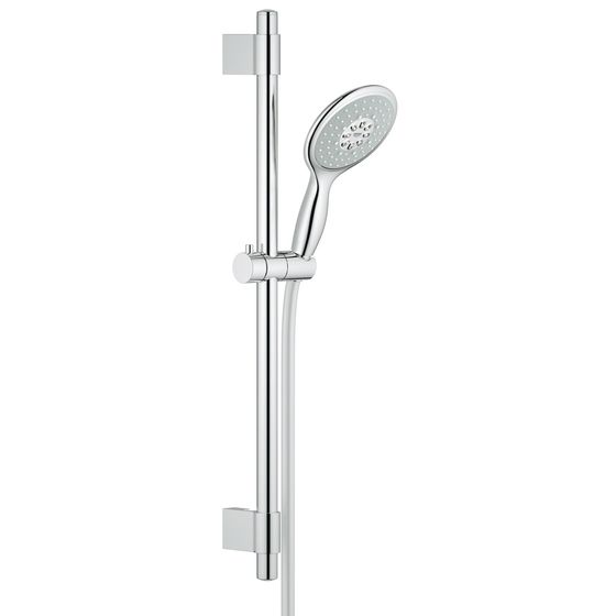 Grohe Power and Soul 130 Brausestangenset, 4plus Strahlarten, Brausestange 600mm, 9,5l/min Durchflusskonstanthalter, Chrom