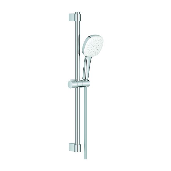 Grohe Tempesta Cube Brausestangenset 110, 600mm, 3 Strahl, 13,5l/min, Chrom, Brauseschlauch Relexaflex 1750mm