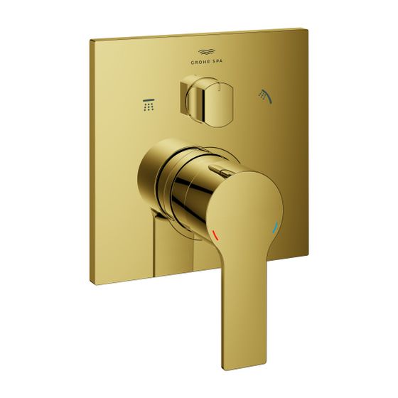 Grohe Allure Einhandbatterie, Cool Sunrise, 3-Wege Umstellung, Fertigmontageset für Rapido SmartBox
