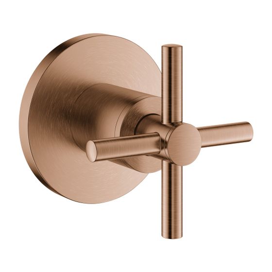 Grohe Atrio Unterputz-Ventil-Oberbau Warm Sunset gebürstet, mit Kreuzgriffen für UP-Ventile 35028 oder 29032