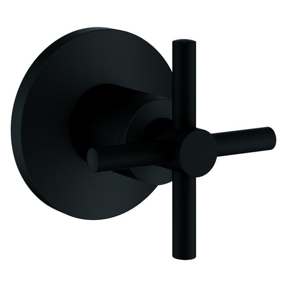 Grohe Atrio Unterputzventil-Oberbau 29396 mit Kreuzgriffen für Unterputzventile 35028 oder 29032, Phantom Black, 29396KF0