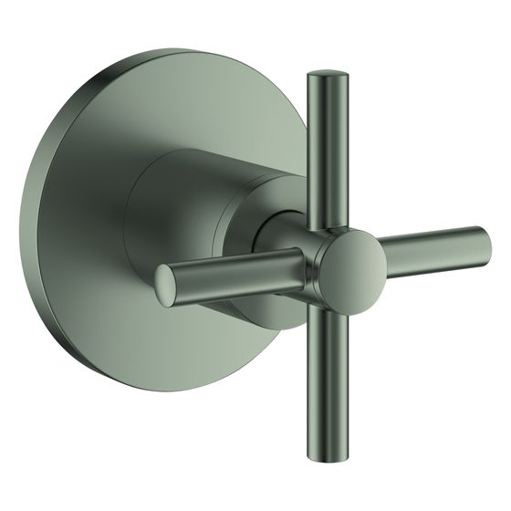 Grohe Atrio Unterputzventil-Oberbau 29396 mit Kreuzgriffen für Unterputzventile 35028 oder 29032, Satin Steel, 29396MS0