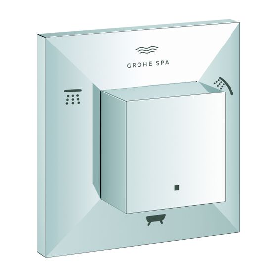 Grohe Allure Brilliant 5-Wege-Umstellung Chrom, Fertigmontageset für 29033