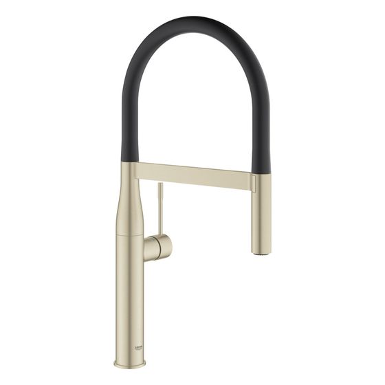 Grohe Essence Einhand-Spültischbatterie, 1-Loch-Montage, ausziehbare Dual Spülbrause, Nickel gebürstet, 30294EN0
