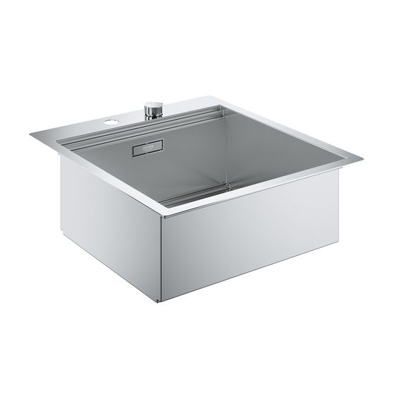 Grohe Edelstahlspüle K800 mit 1 Becken, 518x560mm, Einbau flächenbündig, Oberfläche Satin Finish, 31583SD0
