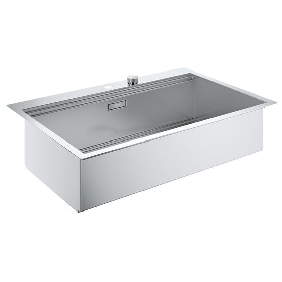 Grohe Edelstahlspüle K800 mit 1 Becken, 846x560mm, Einbau flächenbündig, Oberfläche Satin Finish, 31584SD0