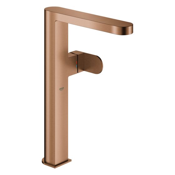 Grohe Plus Einhand-Waschtischbatterie, XL-Size, 1-Loch-Montage, glatter Körper, Warm Sunset gebürstet, 32618DL4