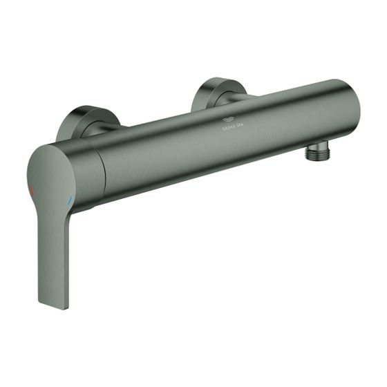 Grohe Allure Einhand-Brausebatterie Hard Graphite gebürstet, Wandmontage