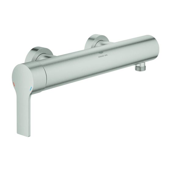 Grohe Allure Einhand-Brausebatterie Supersteel, Wandmontage