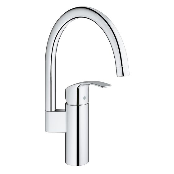 Grohe Eurosmart Einhand-Spültischbatterie, 1-Loch-Montage, hoher Auslauf, Chrom, 33202002
