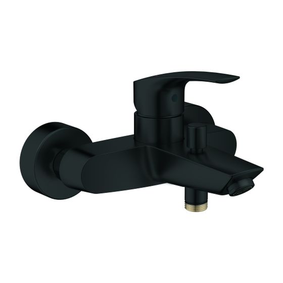 Grohe Eurosmart 1-Loch-Einhand-Wannenbatterie Wandmontage, Mattschwarz
