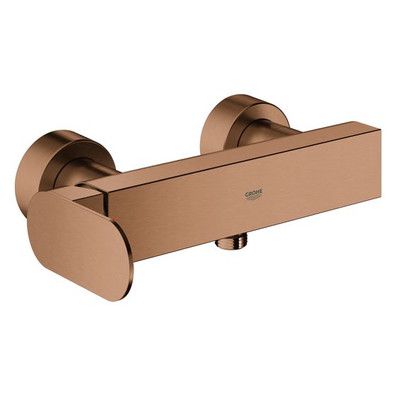 Grohe Plus Einhand-Brausebatterie, Aufputz Wandmontage, breiter Griff, Warm Sunset gebürstet, 33577DL4