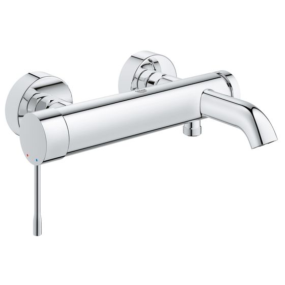 Grohe Essence Einhand-Wannenbatterie, Wandmontage, eigensicher, Hard Graphite gebürstet, 33624AL1