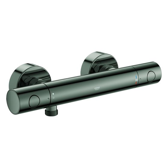Grohe Grohtherm 800 Cosmopolitan Thermostat-Brausebatterie, Wandmontage, Hard Graphite, 34765A00