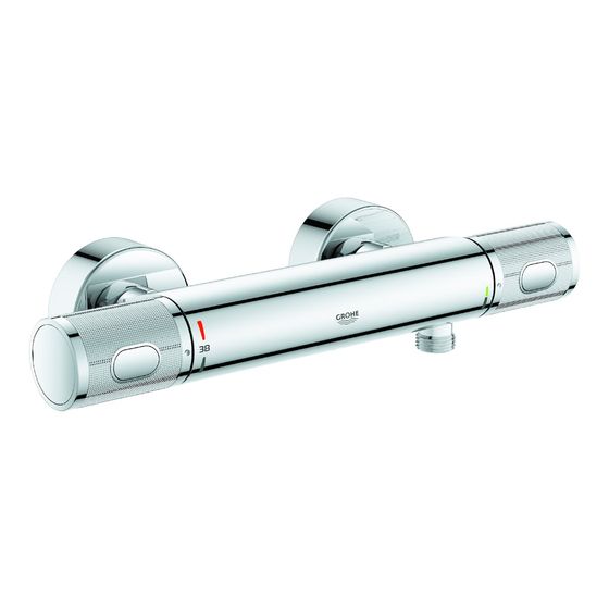 Grohe Grohtherm 1000 Performance Thermostat-Brausebatterie, Wandmontage, Chrom, 34776000
