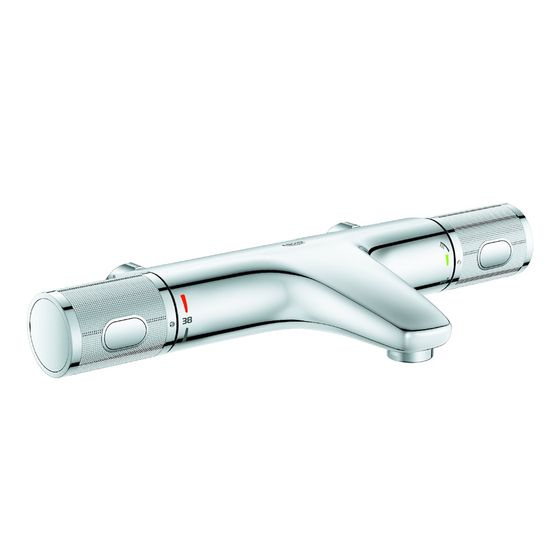Grohe Grohtherm 1000 Performance Thermostat-Wannenbatterie, ohne Anschlüsse, Chrom, 34780000