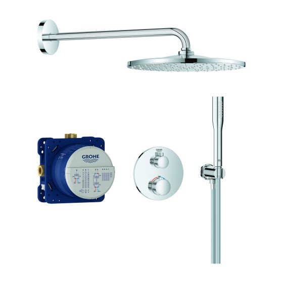 Grohe Grotherm UP-Duschsystem Rainshower Mono 310 Kopfbrause UP-Batt. 2 Abgänge Euphoria Cosmopolitan Stick, Chrom