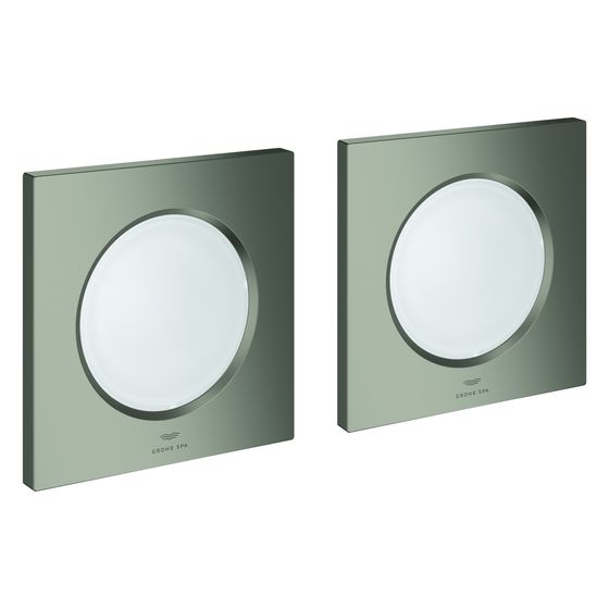 Grohe F-digital Deluxe Rainshower Lichtmodul, 127x127mm pro Modul, Satin Steel, 36472MS0