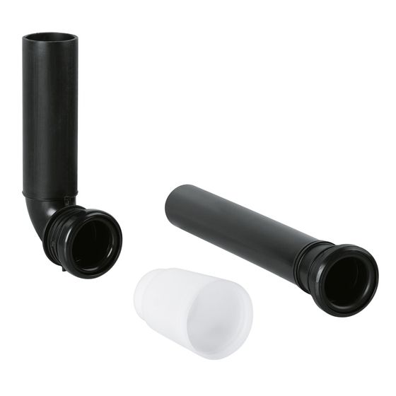 Grohe Spülrohr, 180x70mm, 300mm Verlängerung, Kunststoff, Schwarz, 37099K00