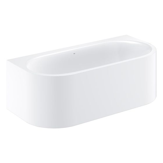 Grohe Essence Vorwand-Badewanne, 180x85cm, Höhe 57,5cm, mit Überlauf, mit EasyClean, Titan-Stahl, Alpinweiß, 3964900H