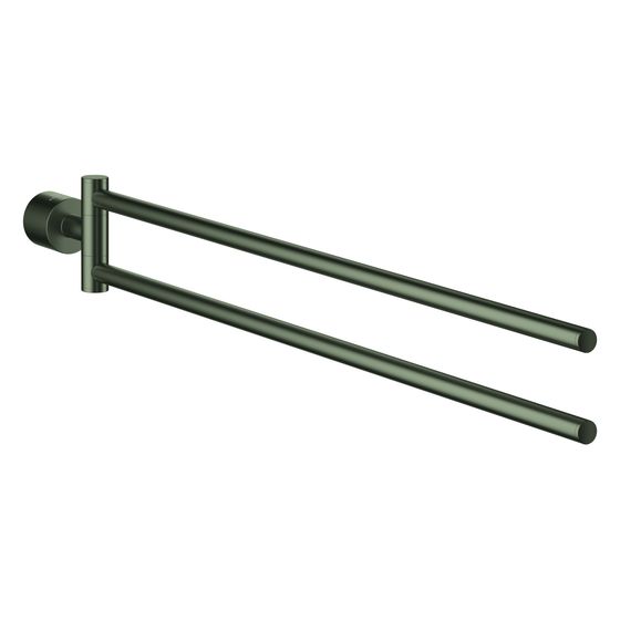 Grohe Atrio Handtuchhalter, 2-armig, nicht schwenkbar, Satin Graphite, 40888MG0