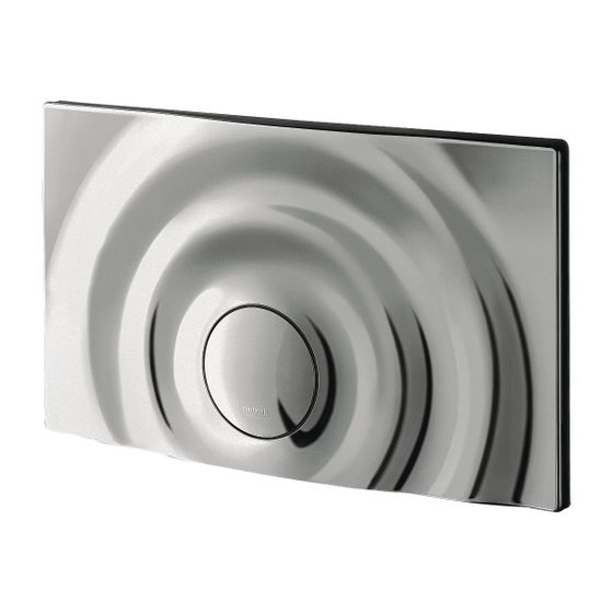 Grohe Platte und Druckknopf für Abdeckplatte Surf G, Alpinweiß, 42263SH0