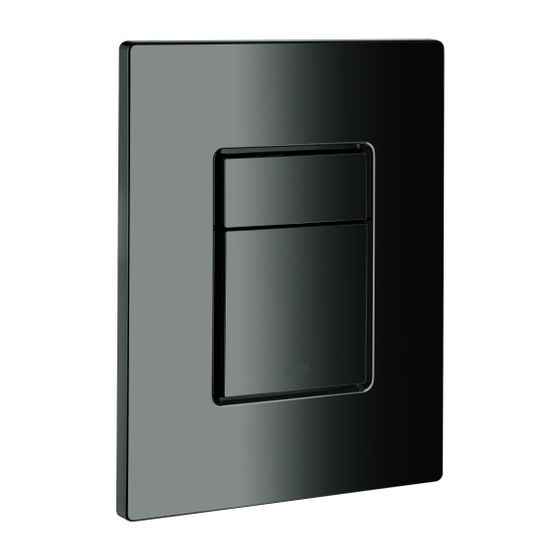 Grohe Abdeckplatte Hard Graphite mit Drucktaste