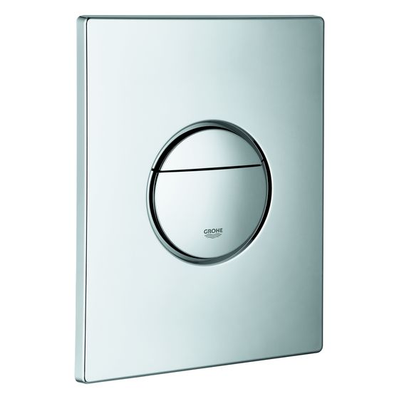 Grohe Abdeckplatte mit Drucktaste, Satin Steel, 42375MS0