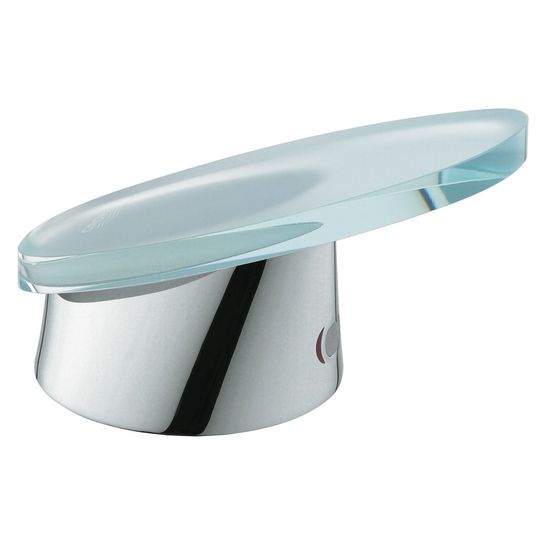 Grohe Hebelkopf Taron, Glashebel, für Einhandmischer Wannenbatterien, Chrom, 46384NB0