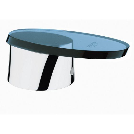 Grohe Glashebel Taron für 3-Loch-Kombinationen, Chrom/Blau, 46483IM0