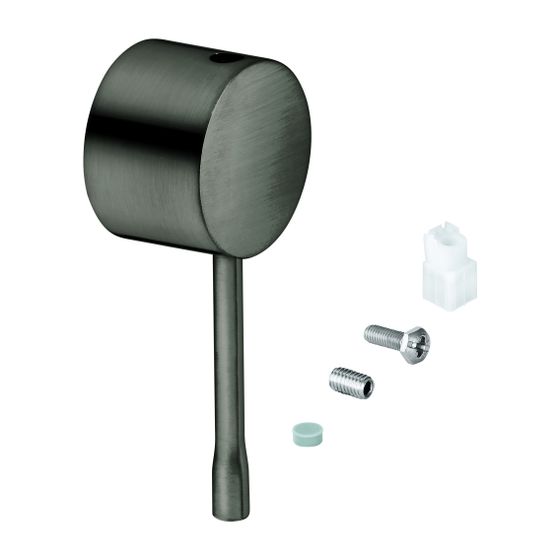 Grohe Hebel Metall für 28mm Kartusche, Essence Einhand-Waschtischbatterie, Hard Graphite gebürstet