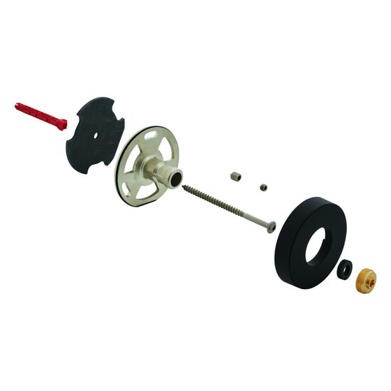 Grohe Brausestangenhalter für Duschsysteme mit Thermostatbatterie für die Wandmontage, Phantom Black, 48279KF0