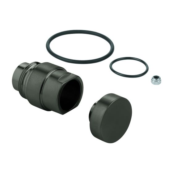 Grohe Umstellknopf für 5-Loch-Wannenkombination, Hard Graphite gebürstet, 48411AL0