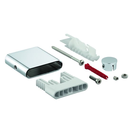 Grohe Brausestangenhalter für Rainshower SmartActive, Metall, LongLife Oberfläche, Nickel, 48425BE0