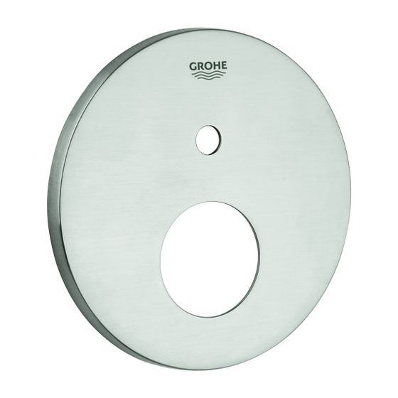 Grohe Rosette rund für Einhandmischer-Fertigmontageset Supersteel, mit 2-Wege Umstellung, 48429DC0