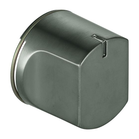 Grohe Umstellknopf rund, Hard Graphite gebürstet, für Einhandmischer-Fertigmontageset 3-Wege Umstellung