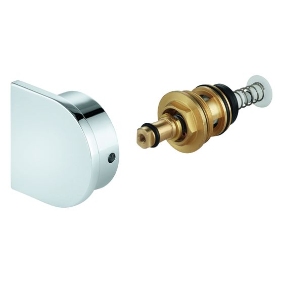 Grohe Umstellung für Einhand-Wannenbatterien Wand/Boden, mit Umstellknopf, Satin Graphite, 48451MG0