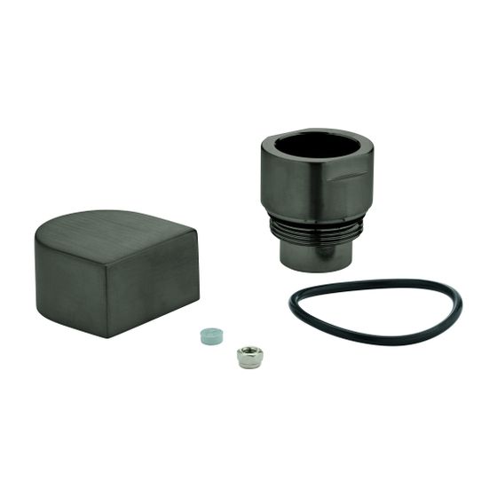 Grohe Umstellknopf, für 3- und 4-Loch-Einhand-Wannenkombinationen, Hard Graphite gebürstet