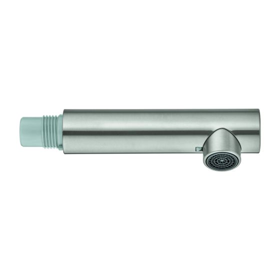 Grohe Auslaufbrause für Einhand-Spültischbatterie, Mousseur mit Jet-Strahl, Supersteel, 48532DC0