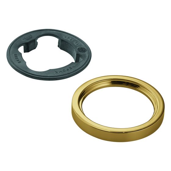 Grohe Rosette rund für Waschtischbatterie ohne Zugstange, Cool Sunrise, 48603GL0