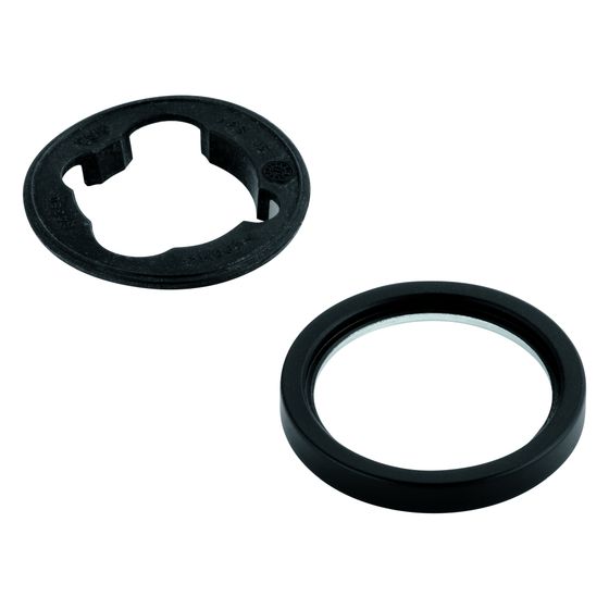 Grohe Rosette rund für Waschtischbatterie ohne Zugstange, Phantom Black, 48603KF0