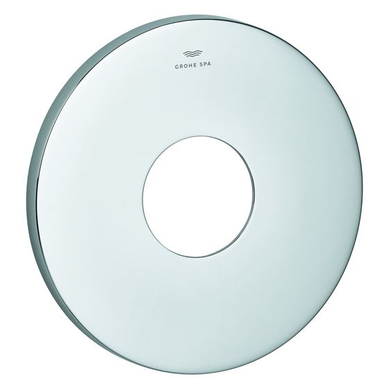 Grohe Rosette rund für Einhandmischer-Fertigmontageset, Metall, 6 Grad ausrichtbar, Chrom, 48615000