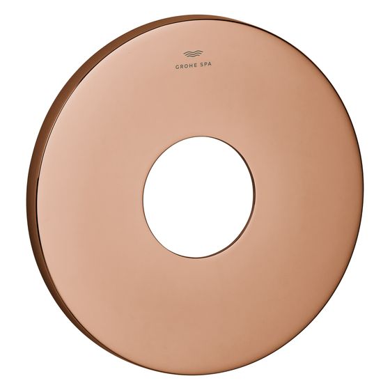 Grohe Rosette rund für Einhandmischer-Fertigmontageset, Metall, 6 Grad ausrichtbar, Warm Sunset, 48615DA0