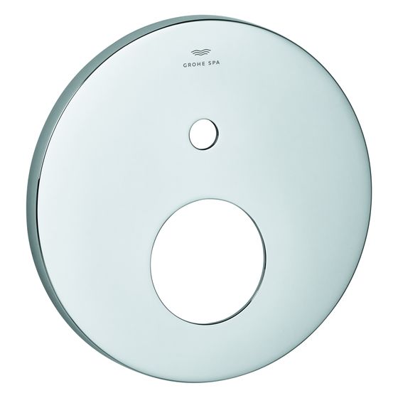 Grohe Rosette rund für Einhandmischer-Fertigmontageset mit 2-Wege-Umstellung, 6 Grad ausrichtbar, Cool Sunrise gebürstet